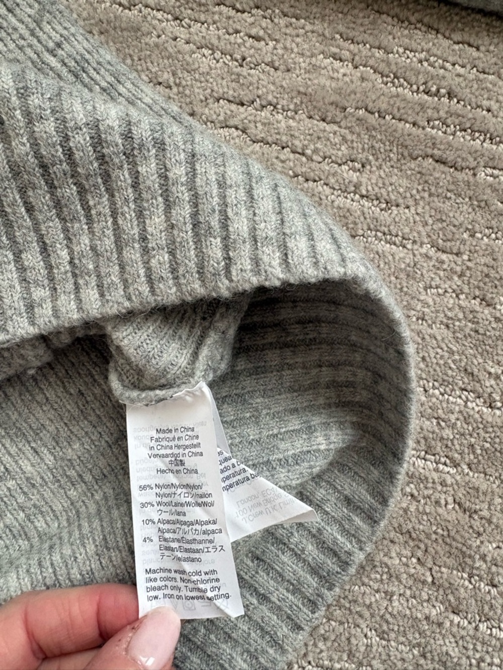 J.Crew Women’s Classic Gray V-Neck Button Cardigan Sweater - Picture 4 of 5